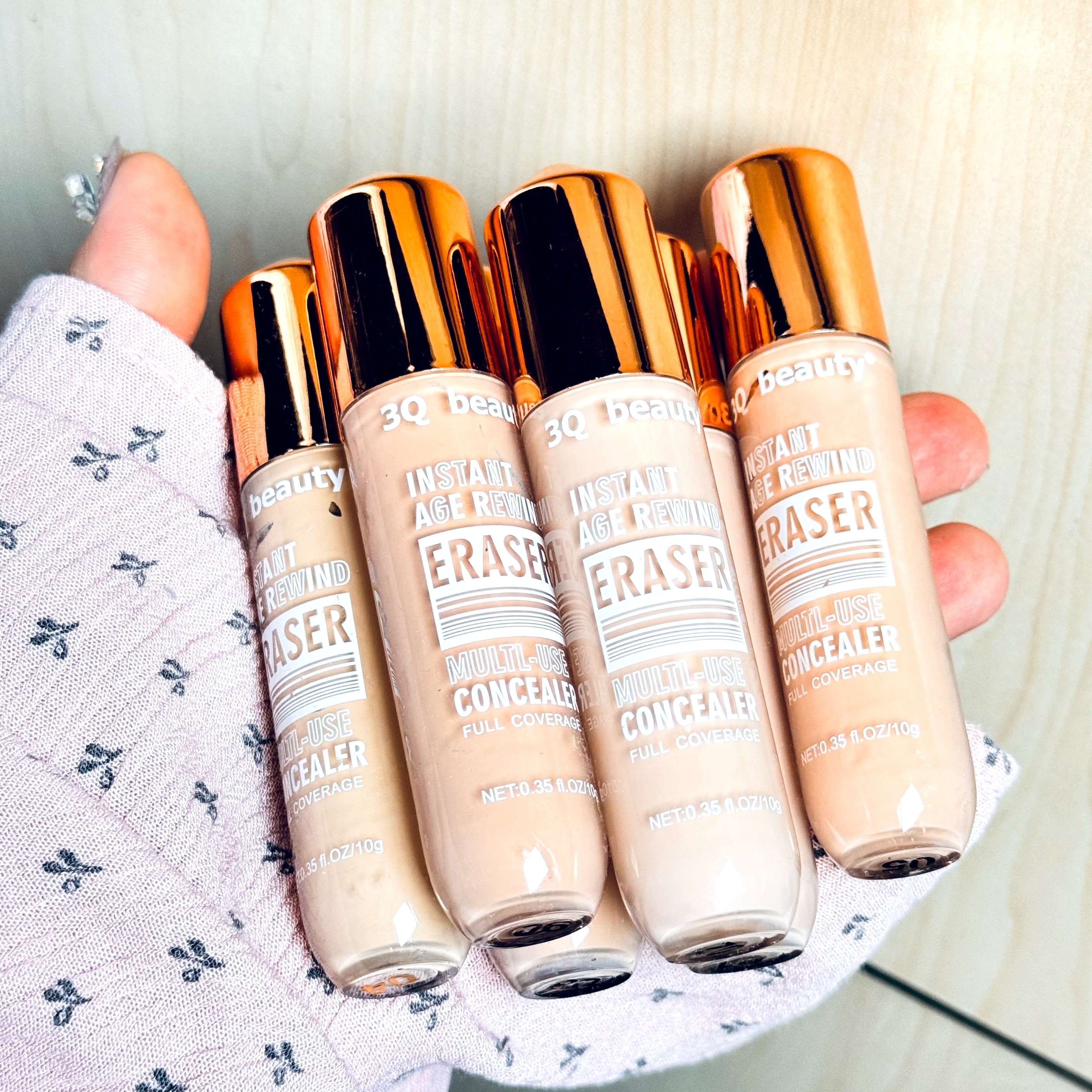 کانسیلر دارای بی بی کرم و سی سی کرم بدون ماسیدگی کرمپودر مایع کاور جوش لک و تیرگی پوست کد 4 کد 5 کد 6