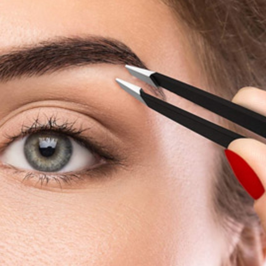 موچین صورت و ابرو حرفه ای انبری فیشر مناسب موهای صورت  و ابرو گوش و بینی  طرح