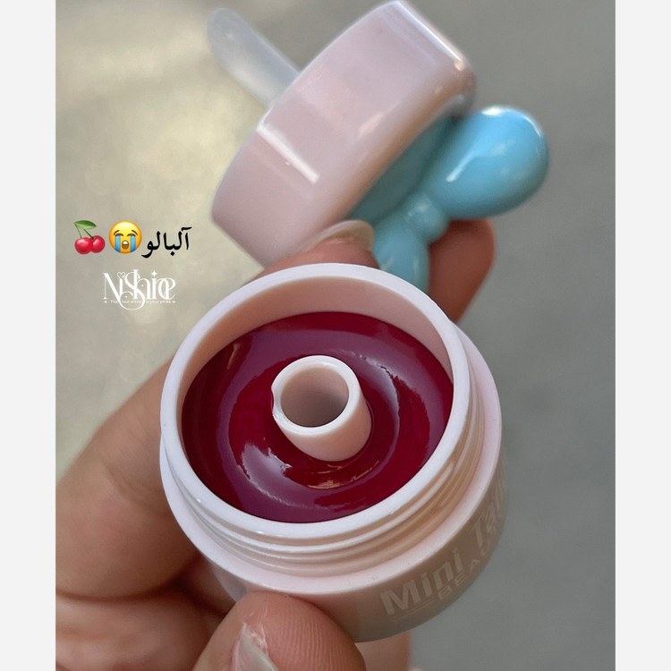 رژ لب خیس خامه ای موس لب پینترستی پاپیونی رژ کره ای فانتزی کیوت رنگبندی خاص مناسب کادو هدیه دخترانه