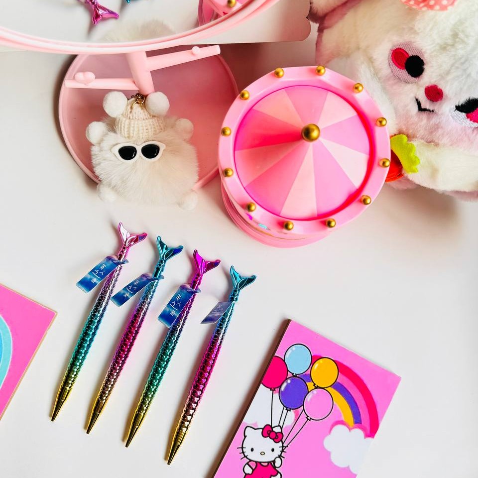 مداد نکی طرح پری دریایی مداد اتود پنج دهم کیوت فانتزی لوازم التحریر گوگولی