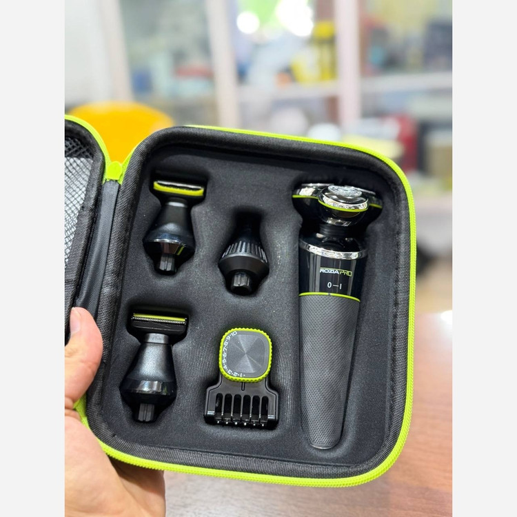 ماشین اصلاح صورت 5 کاره روزیا پرو مدل HT9533 ریش تراش شارژی با 5 سری قابل تعویض