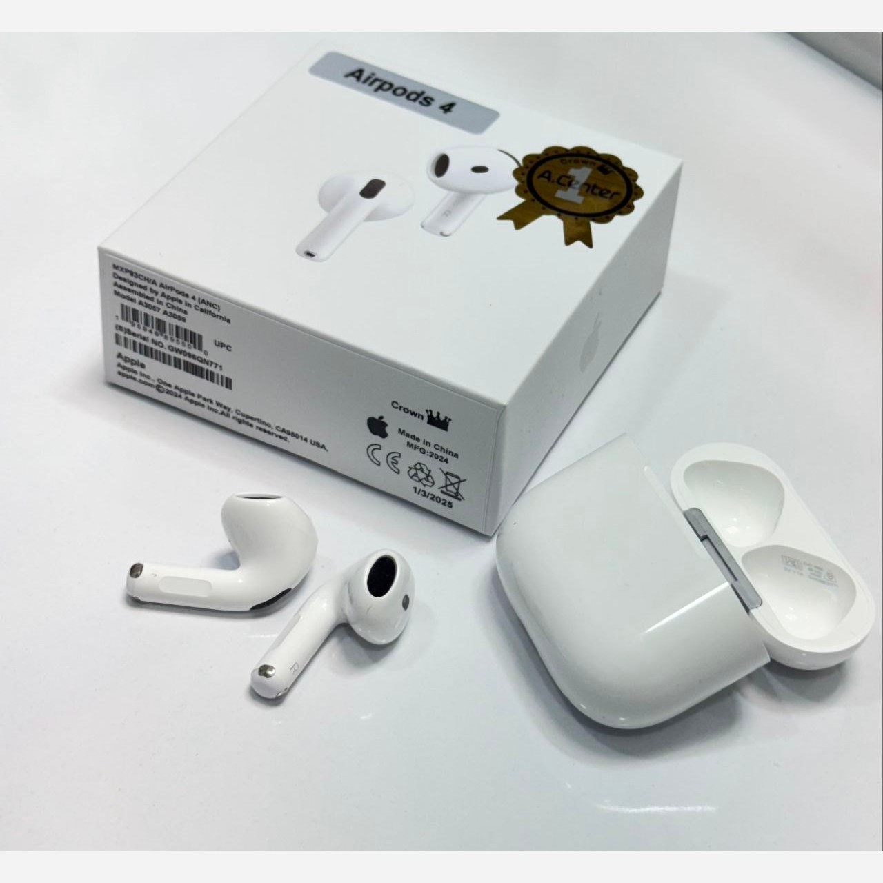 ایرپاد سری 4 AirPods 4 Crown وایرلس شارژ