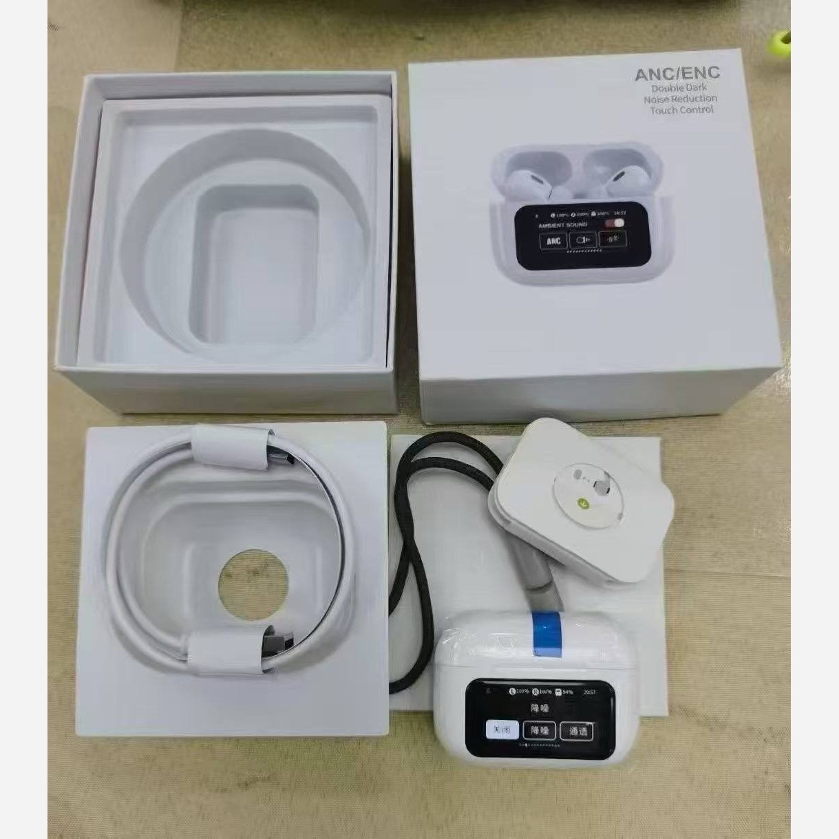 ایرپاد لمسی صفحه دار مدل A9 pro2 کیفیت صدا فوق العاده عالی