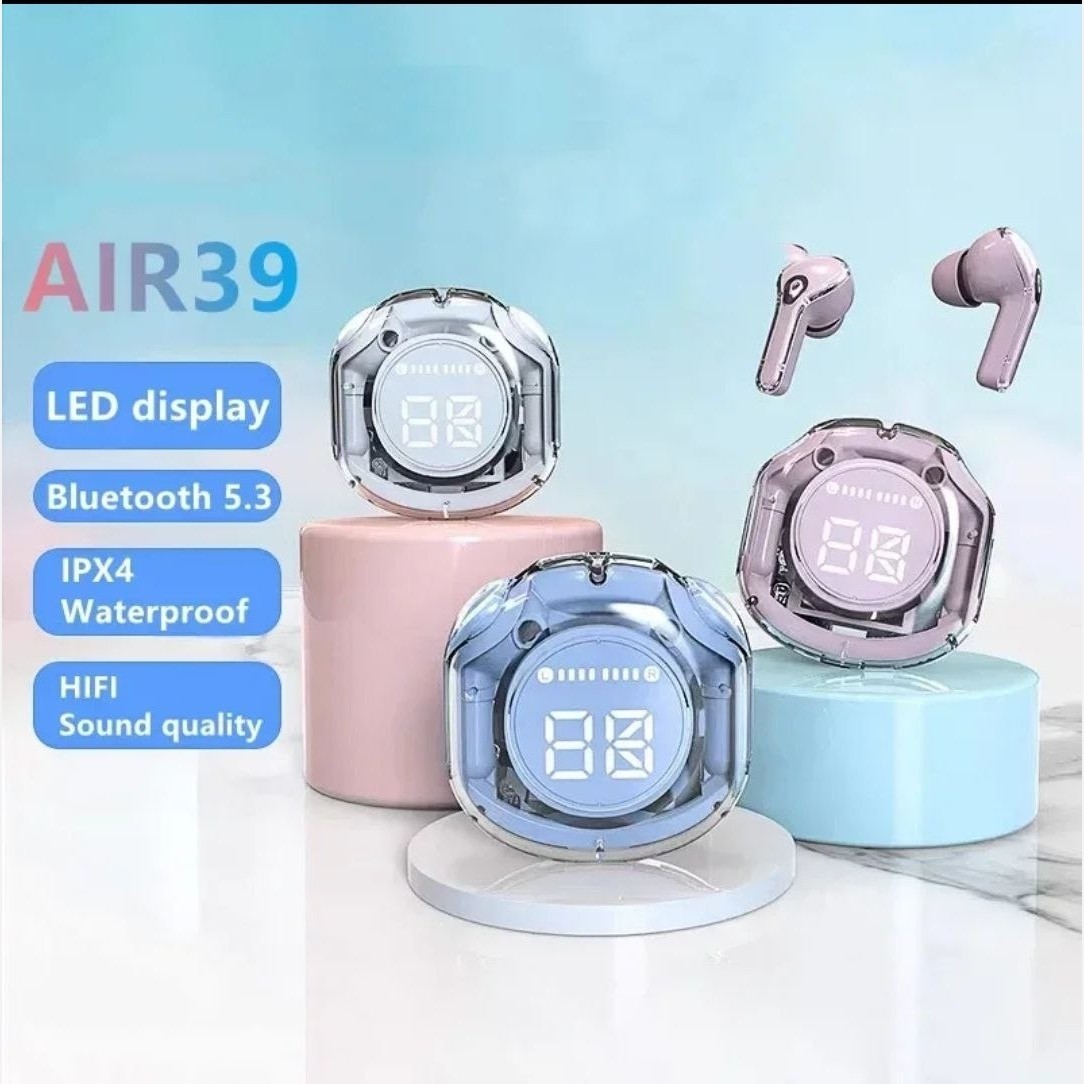 ایرپاد Ultrapods Pro مدل Air39 رقص نور دار شیشه ای