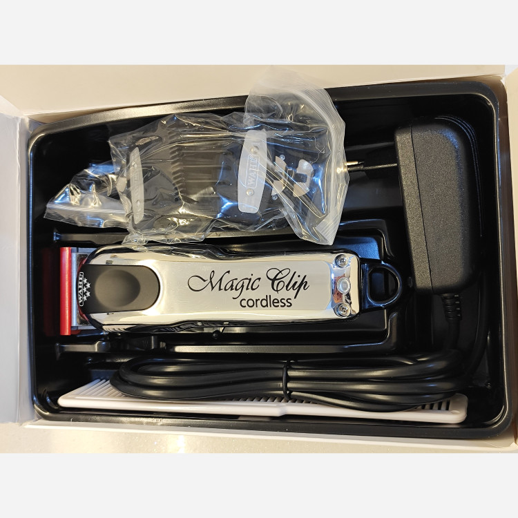 ماشین اصلاح وال مجیک کلیپ نقره ای جدید ترین مدل 2025 سفارش آمریکا روی تیغه USA حک شده