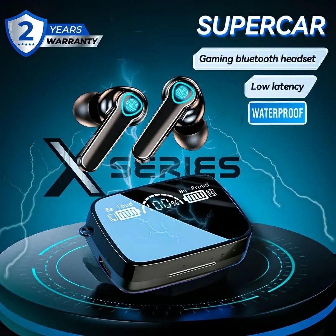 ایرپاد بلوتوثی دارای پاوربانک NEWEST مدل M19 pro داری پیشرفته ترین نسخه بلوتوث 5.3