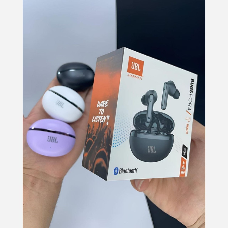 ایرپاد کیفیت بالا JBL مدل BUDSPOR4 نگهداری شارژ 30h بیس صدای محشر