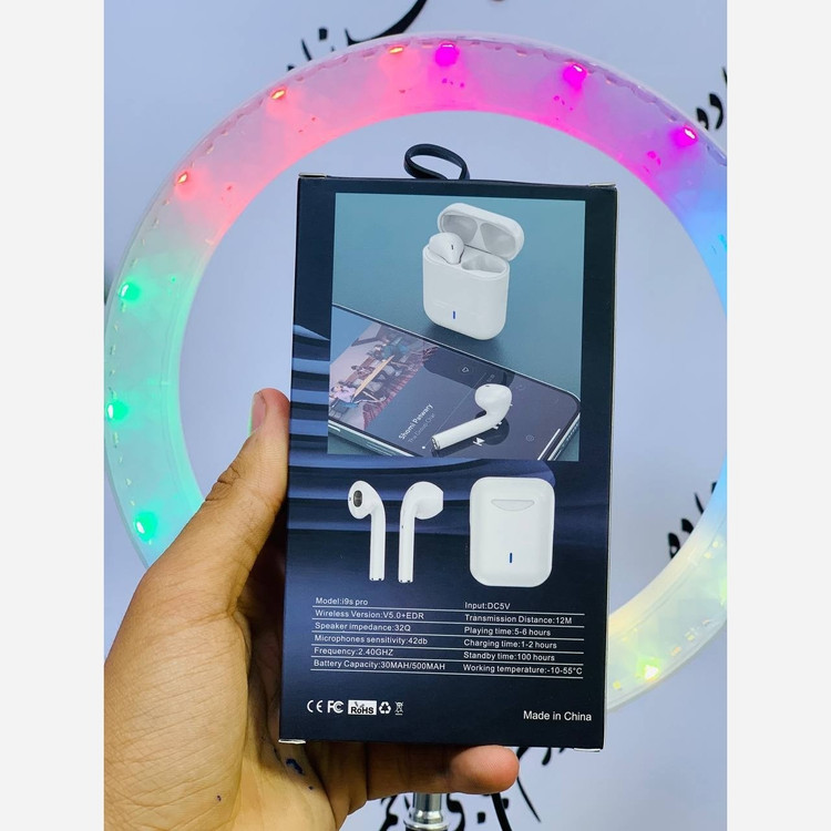 ایرپاد حرفه ای بلوتوثی مخصوص مکالمه و موسیقی مدل i9S PRO اصلی با ضمانت