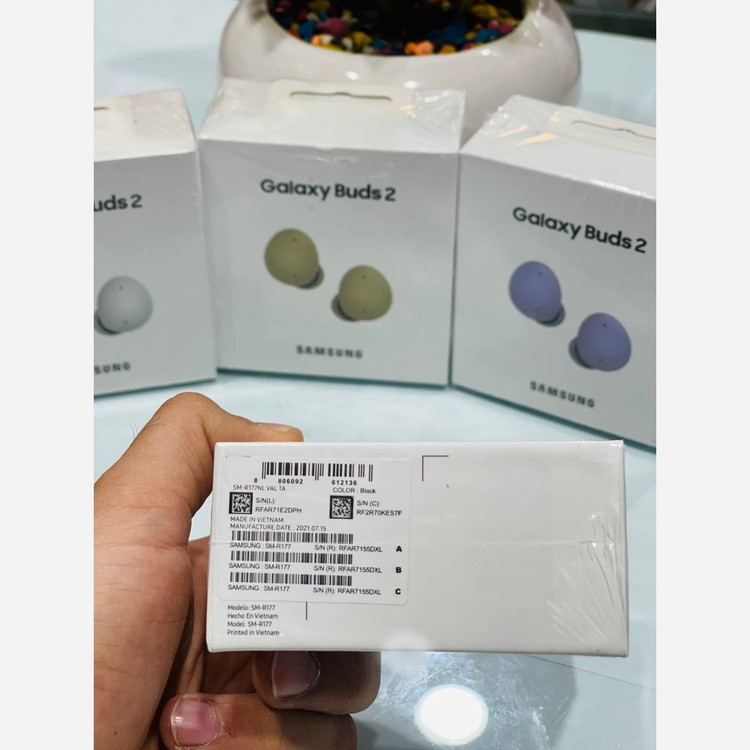 ایرپاد Galaxy Buds 2 گلکسی بادس سامسونگ 2 samsung کیفیت درجه یک جنس تضمینی سریال دار ویتنام پک پلمپ
