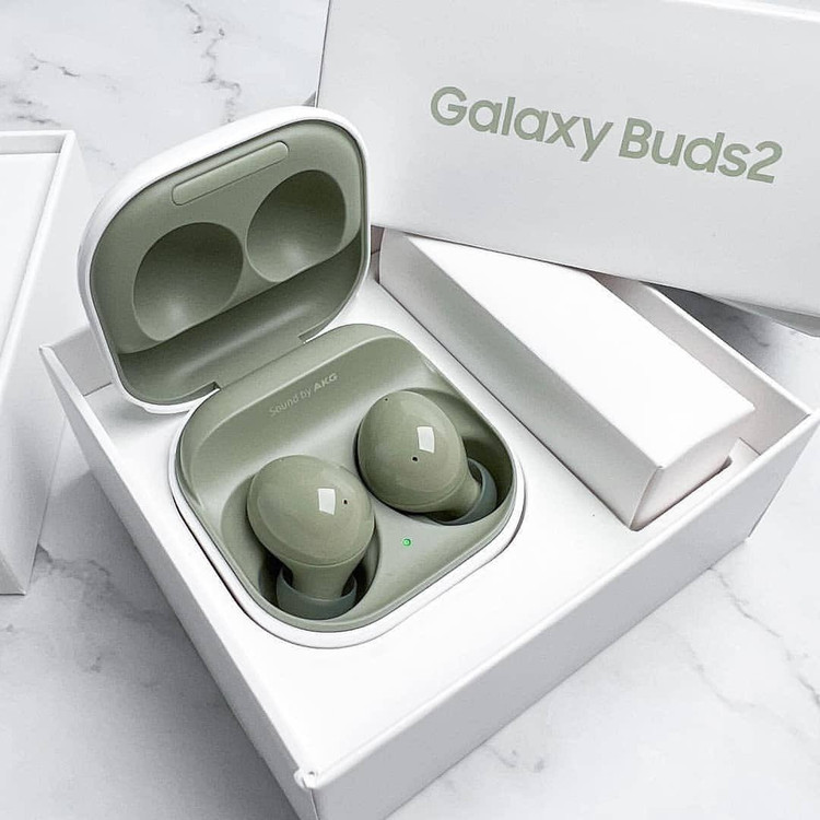 ایرپاد Galaxy Buds 2 گلکسی بادس سامسونگ 2 samsung کیفیت درجه یک جنس تضمینی سریال دار ویتنام پک پلمپ