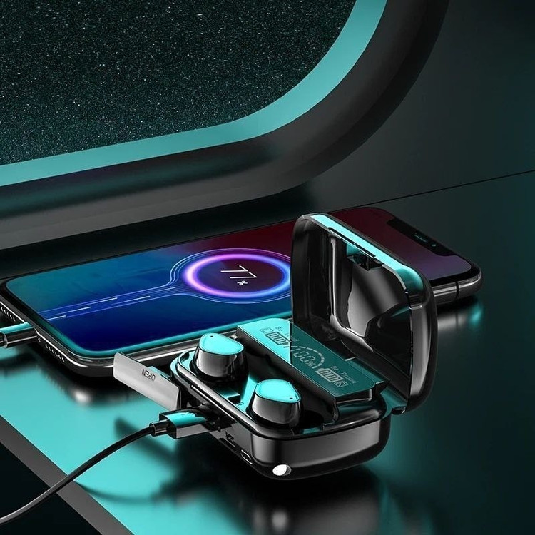 ایرپاد M30 pro برند معروف DAMIX دارای گواهی IP و ضد آب قابلیت استفاده به عنوان پاوربانک نگهداری شارژ تا 220 ساعت