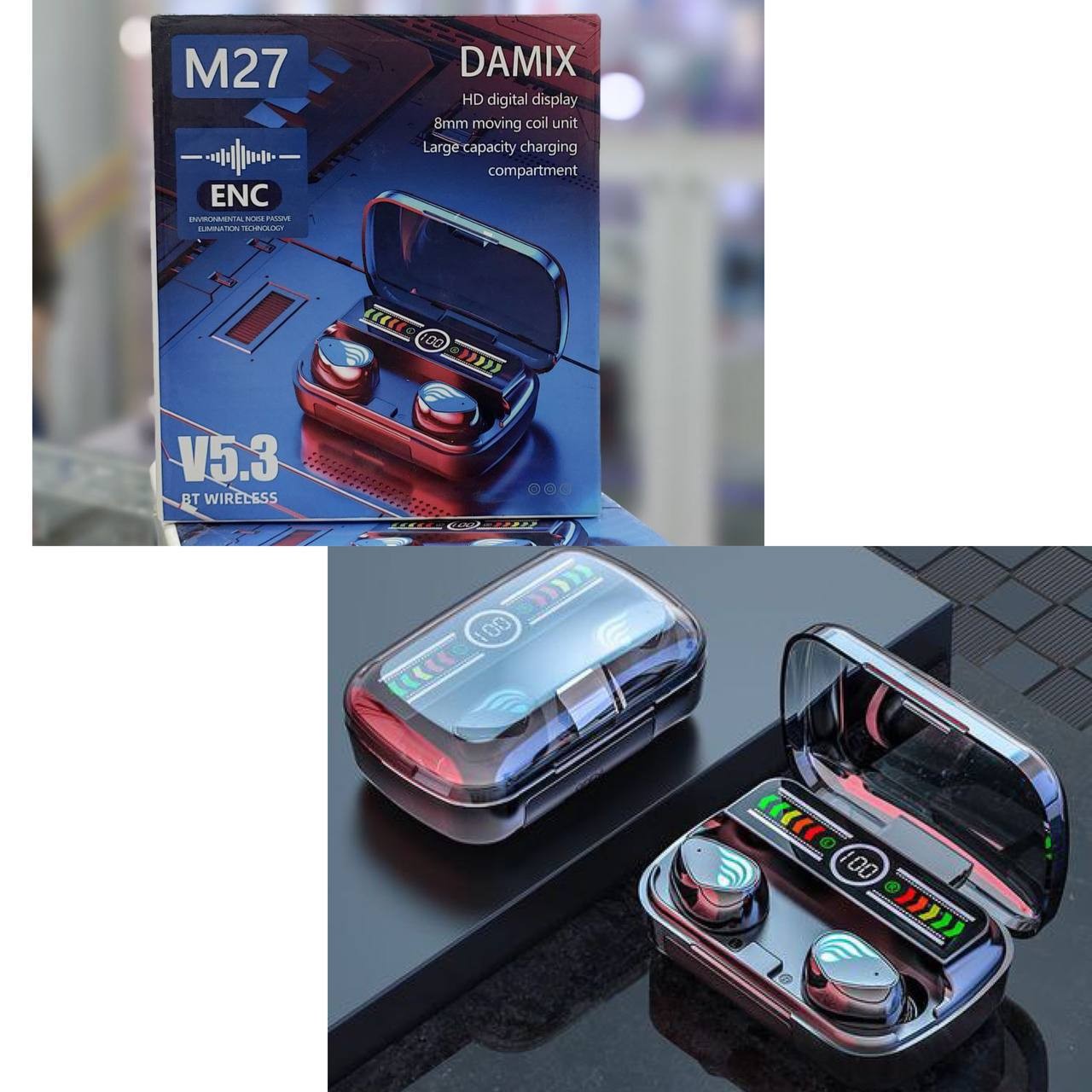 ایرپاد M27 کیفیت صدا و ویس عالی کیفیت شارژ و نگهداری شارژ فوق العاده