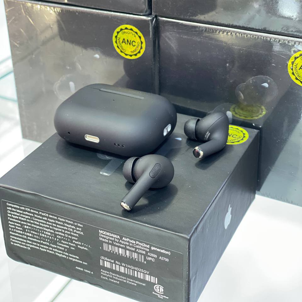 ایرپاد پرو 2 ANC مشکی مدل airpods por2 anc block