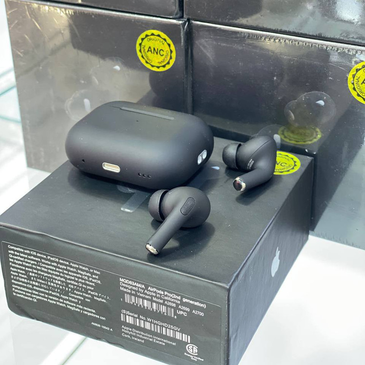 ایرپاد پرو 2 ANC مشکی مدل airpods por2 anc block
