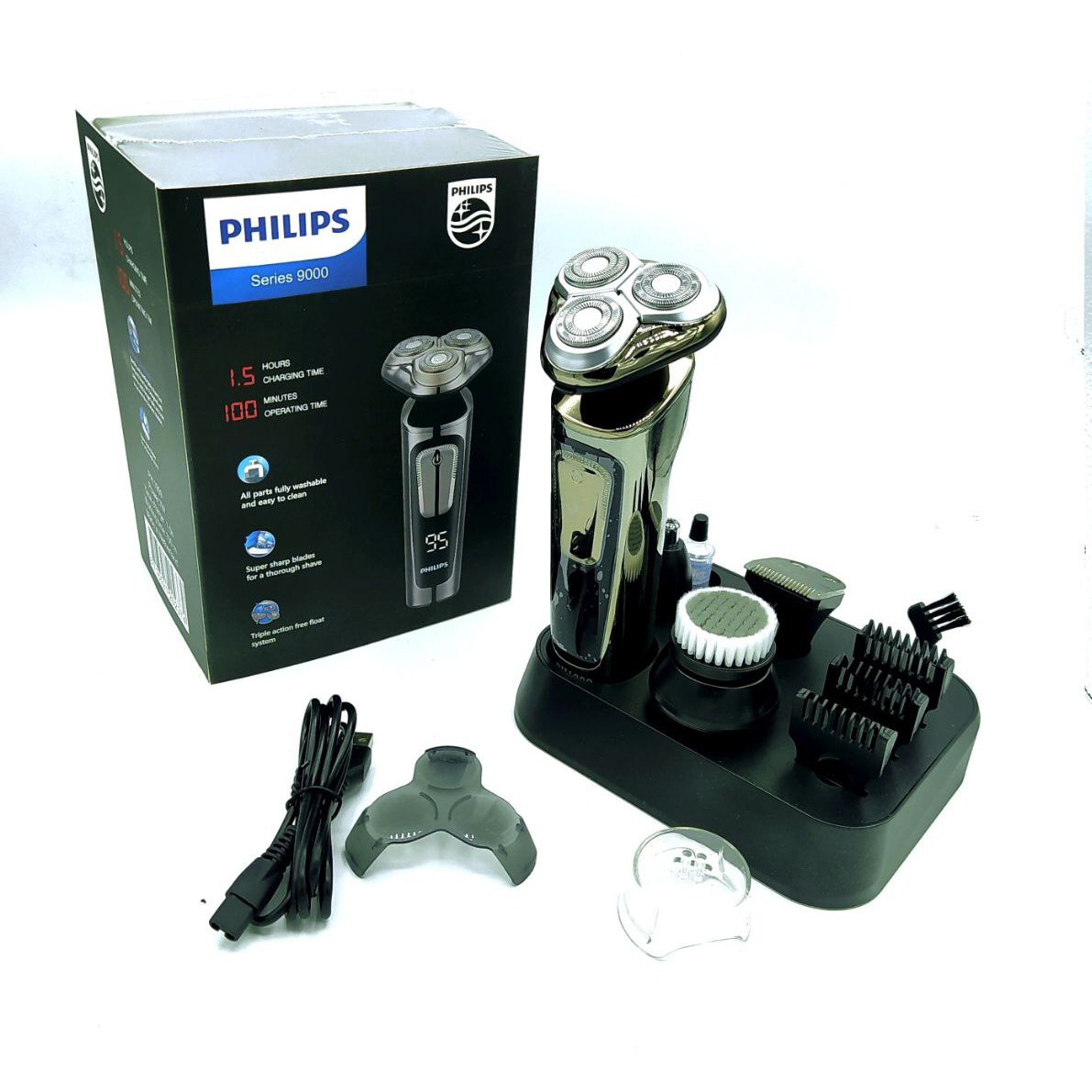 ریش تراش هوشمند فیلیپس سری 9000 مدل PH-1909 دارای تیغه های تیتانیومی بسیار با کیفیت تخفیف ویژه تا 13 فروردین تخفیف بسیار