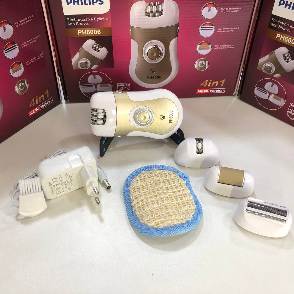 موکن شارژی چهار کاره فیلیپسمدل PH 6006اصلاح صورت زیر بازو و گردن زیر بغل ران و خطوط بیکینی کیفیت عالی و قیمت مناسب