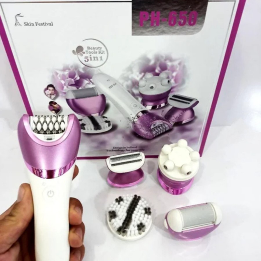 دستگاه اپیلاتور و موکن 5 کاره فیلیپس اصل مدل Philips PH-650