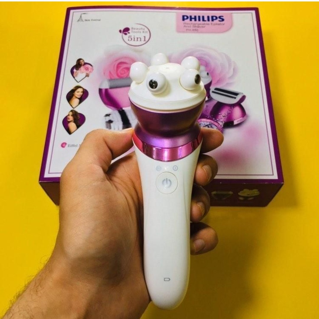 دستگاه اپیلاتور و موکن 5 کاره فیلیپس اصل مدل Philips PH-650