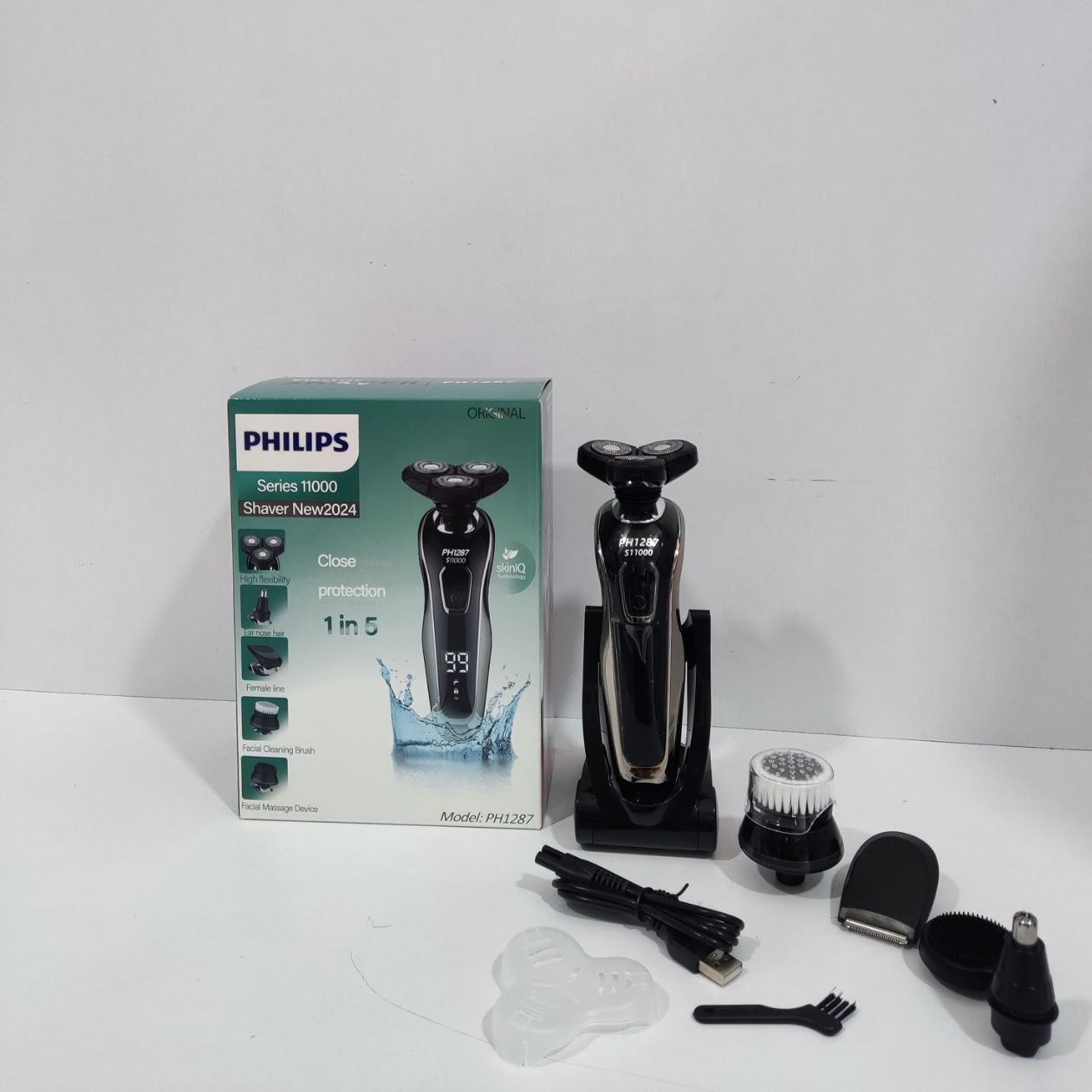 ریش تراش حرفه ای 5 کاره فیلیپس Philips series ph 1287 باتری لیتیومی 1700 میلی امپر