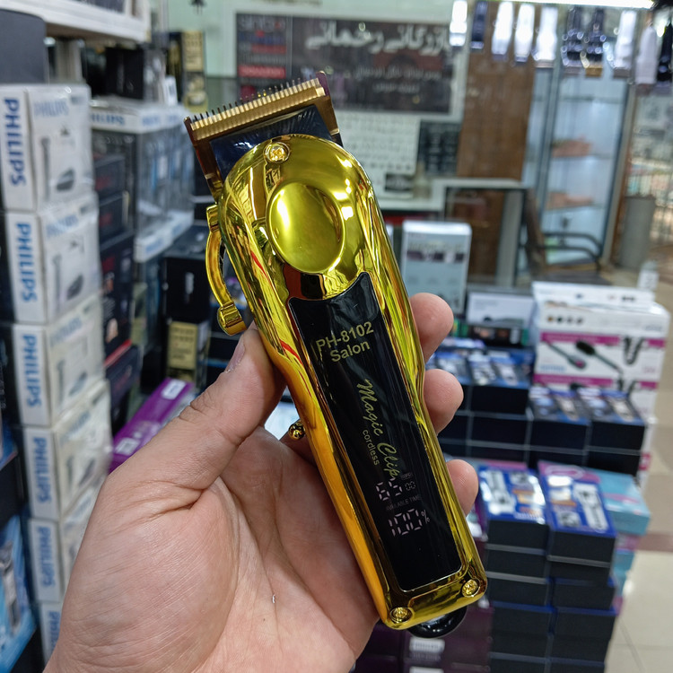 ماشین اصلاح سر و صورت بدن PHILIPS81022024 تیغ فولادی ضد کند شدن شارژی و مستقیم برق باتری لیتیوم با خازن تقویتی