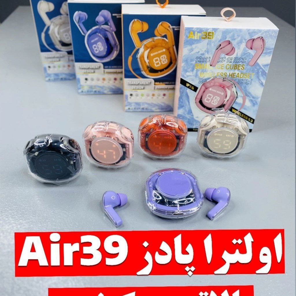 ایرپاد لوکس اولتراپادز Ultrpods مدل اورجینال Air 39 ضد آب دارای گواهی IP
