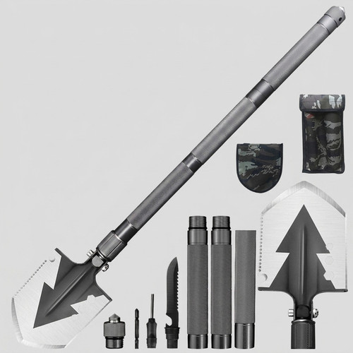 بیلچه سفری مدل چندکاره تاشو TAC100