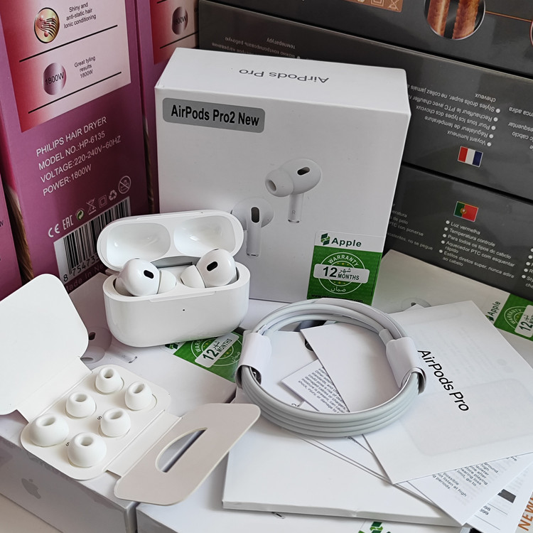 ایرپادپرو 2 تولید ویتنام Airpods Pro 2 همه چی فعال با 12 ماه گارانتی شرکت اماراتی