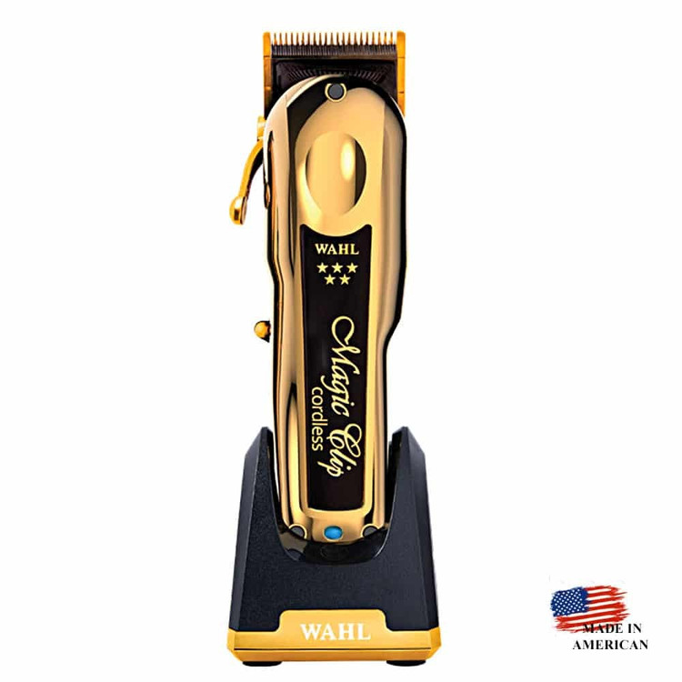 ماشین اصلاح وال مجیک کوردلس گلد روی تیغه WaHl و USA حک شده