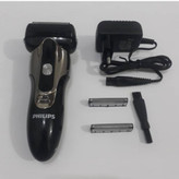 ریش تراش غلطکی حرفه ای مارک فلیپس اورجینال شرکتی ضداب و زیر دوشی تیغ لیزری سه غلطک همراه با خط زن