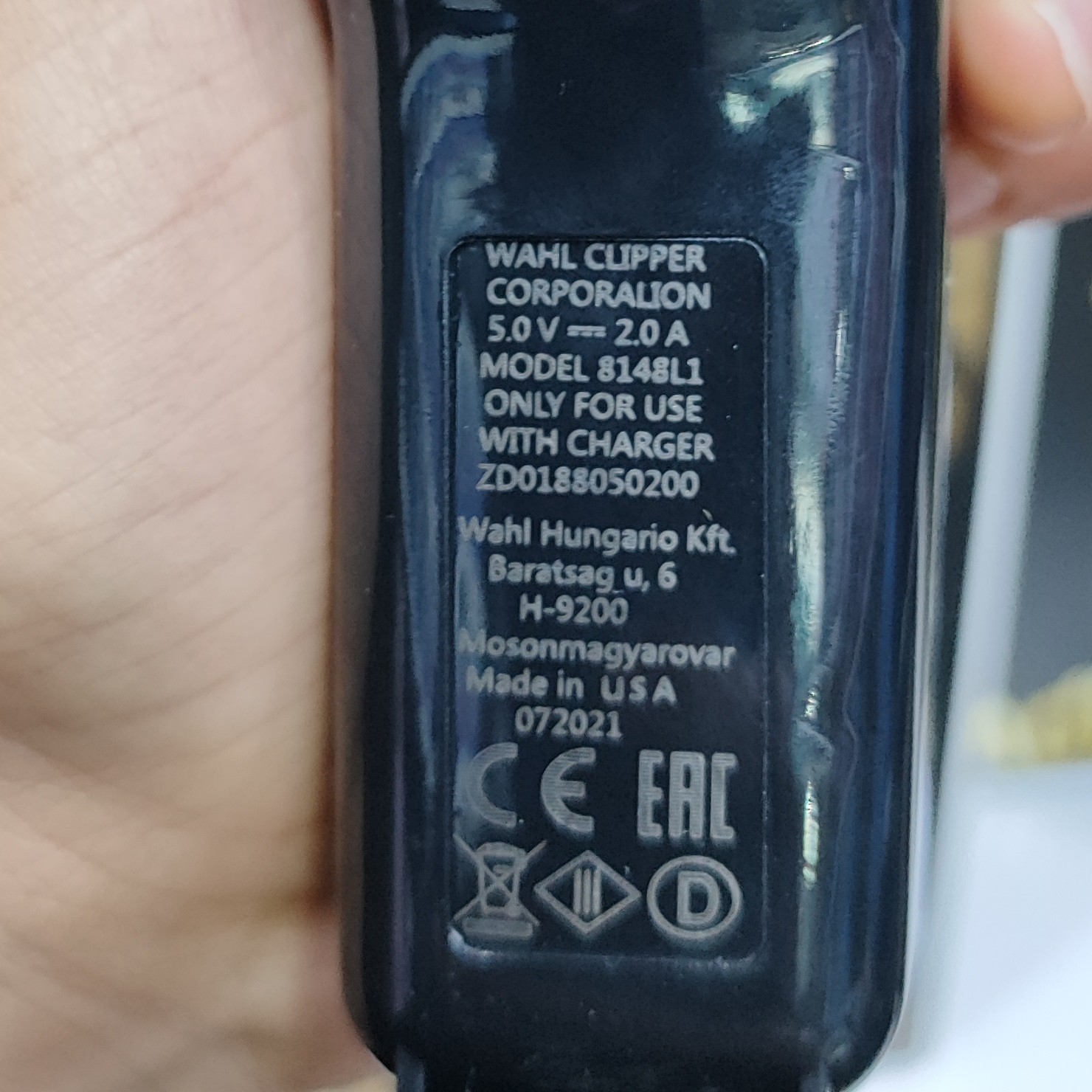 ماشین اصلاح حرفه ای USA سفارش اروپا مجیک کلیپ گولد اصلی روی تیغه USA و WaHl حک شده
