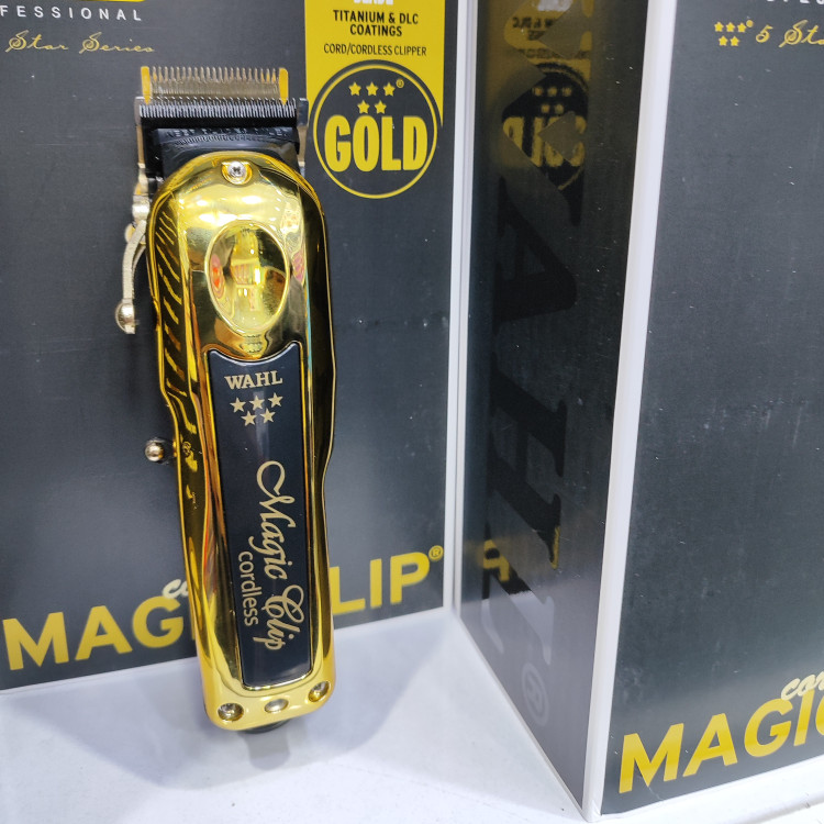 ماشین اصلاح حرفه ای USA سفارش اروپا مجیک کلیپ گولد اصلی روی تیغه USA و WaHl حک شده