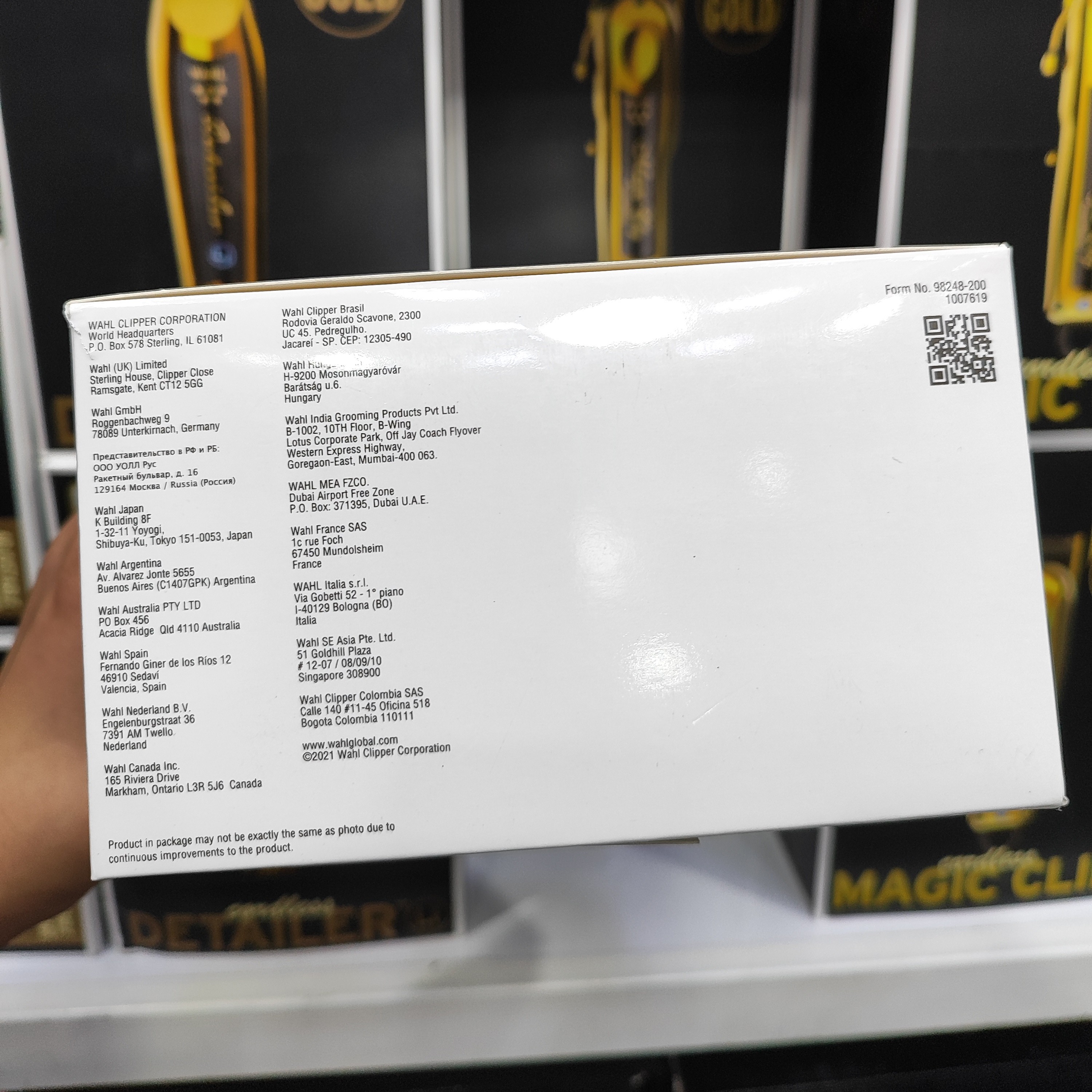 ماشین اصلاح حرفه ای USA سفارش اروپا مجیک کلیپ گولد اصلی روی تیغه USA و WaHl حک شده