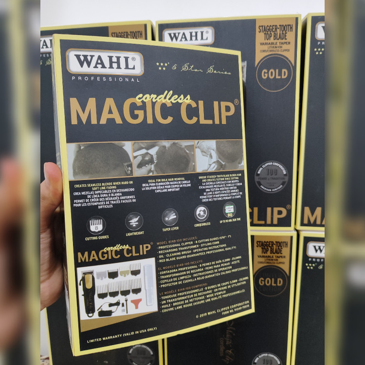 ماشین اصلاح شارژی وال مجیک کلیپ گلد سفارش اروپا و آمریکا Wahl Gold Magic Clip