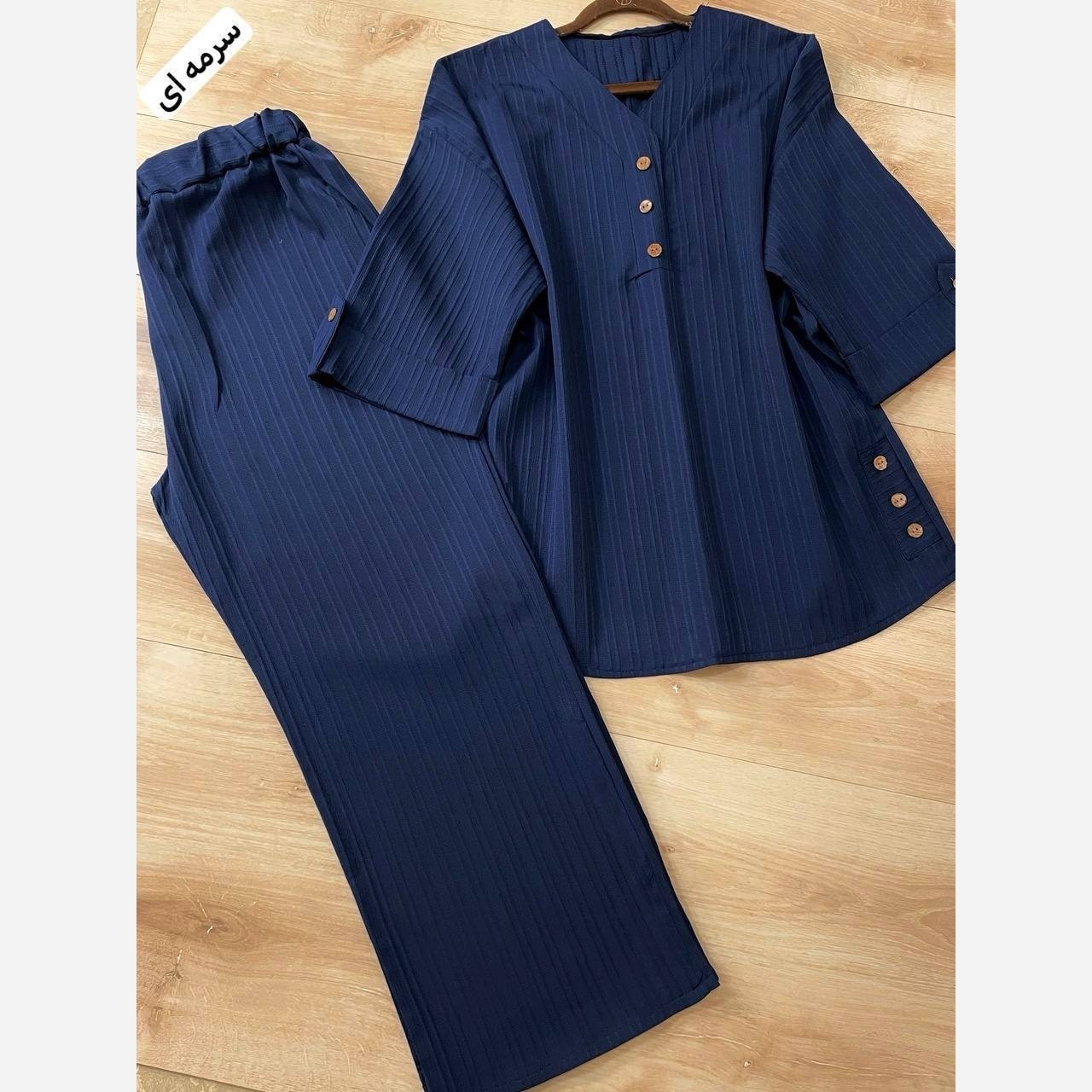 تونیک شلوار تابستانی بغل دکمه ایوا