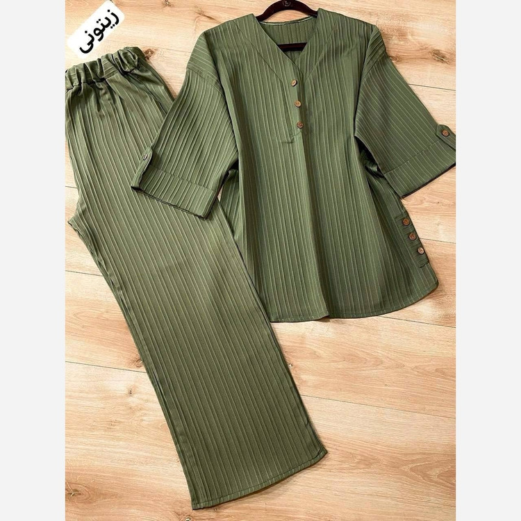 تونیک شلوار تابستانی بغل دکمه ایوا