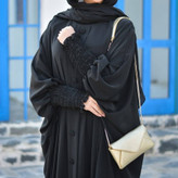 مانتو عبایی قواره بزرگ آستین طرح کش