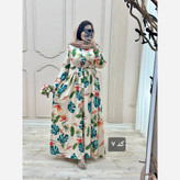 پیراهن بلند گلدار تابستانی