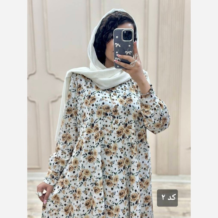 پیراهن بلند گلدار تابستانی