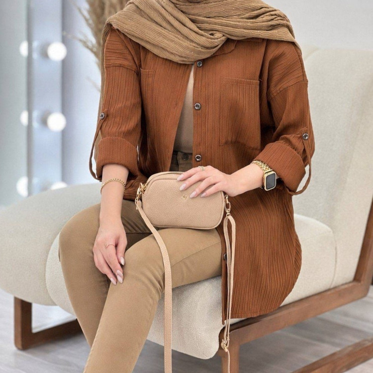 شومیز مانتویی تابستانی سوپر آیوا درجه یک