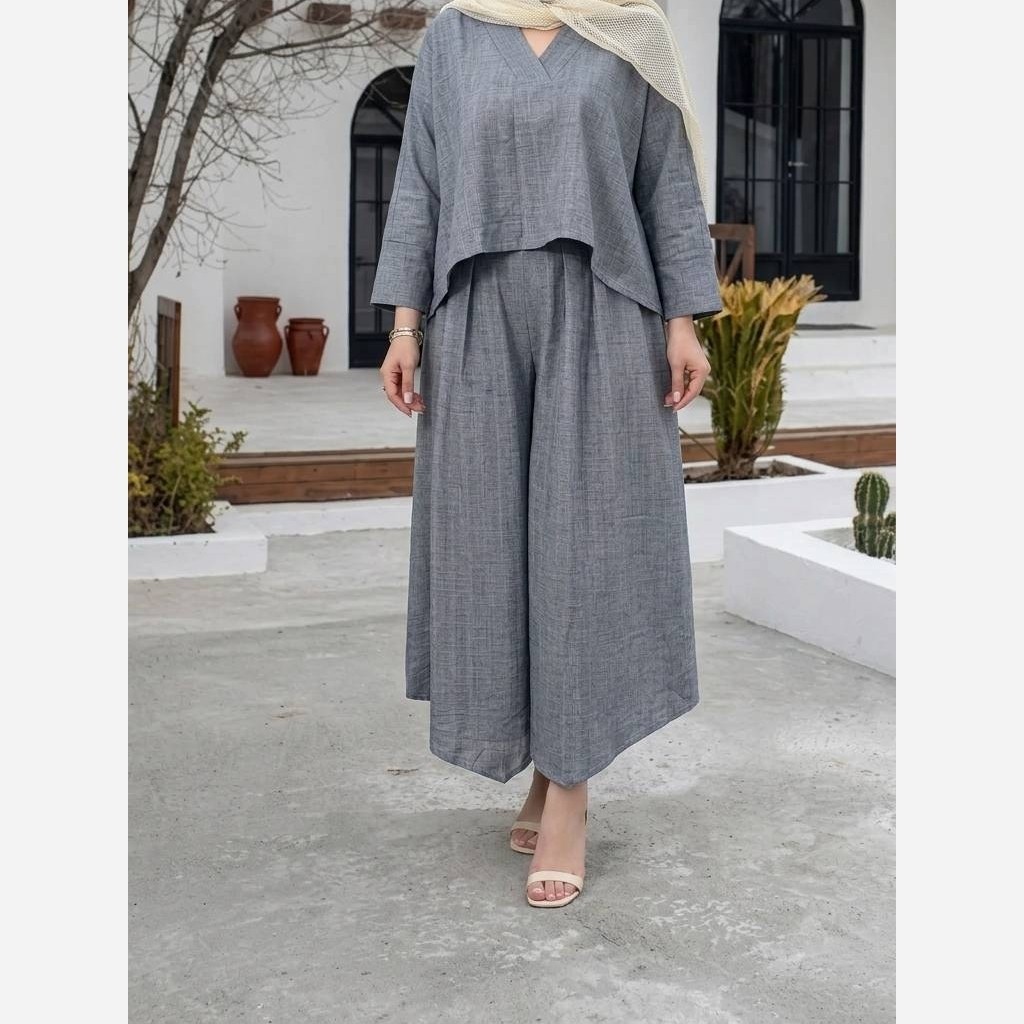 شومیز شلوار تابستانی دخترانه زنانه کاملا خنک شانتون صوفیا اعلا