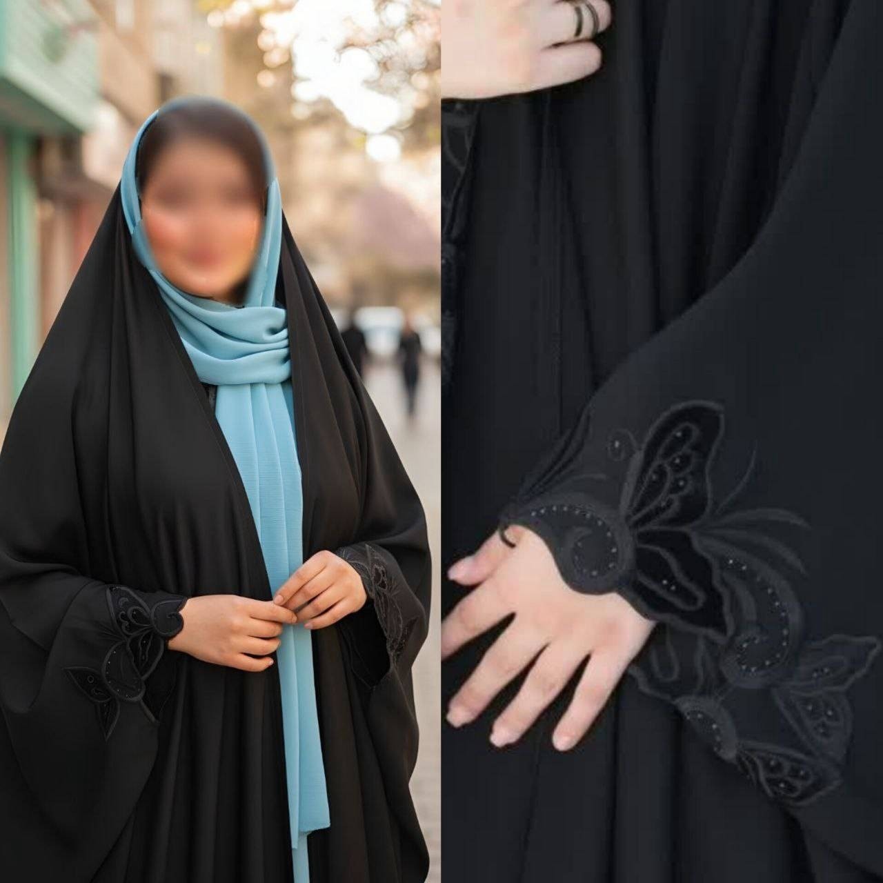 چادر جده گلدوزی شده کن کن مروارید