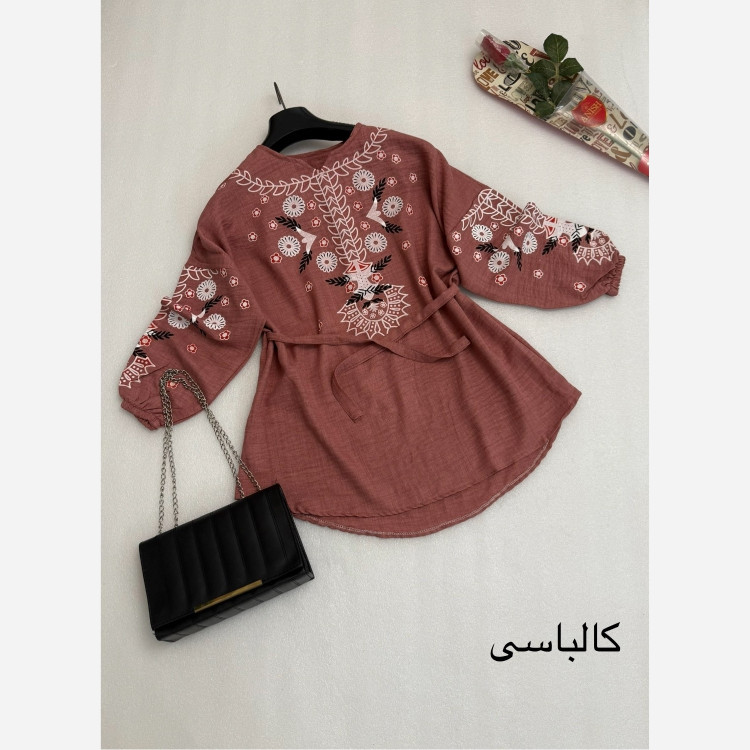 تونیک مانتویی زنانه جنس شانتون درجه یک مخصوص تابستان