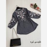 تونیک مانتویی زنانه جنس شانتون درجه یک مخصوص تابستان