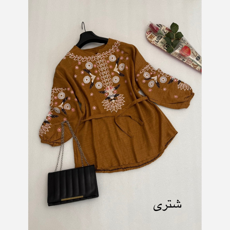 تونیک مانتویی زنانه جنس شانتون درجه یک مخصوص تابستان