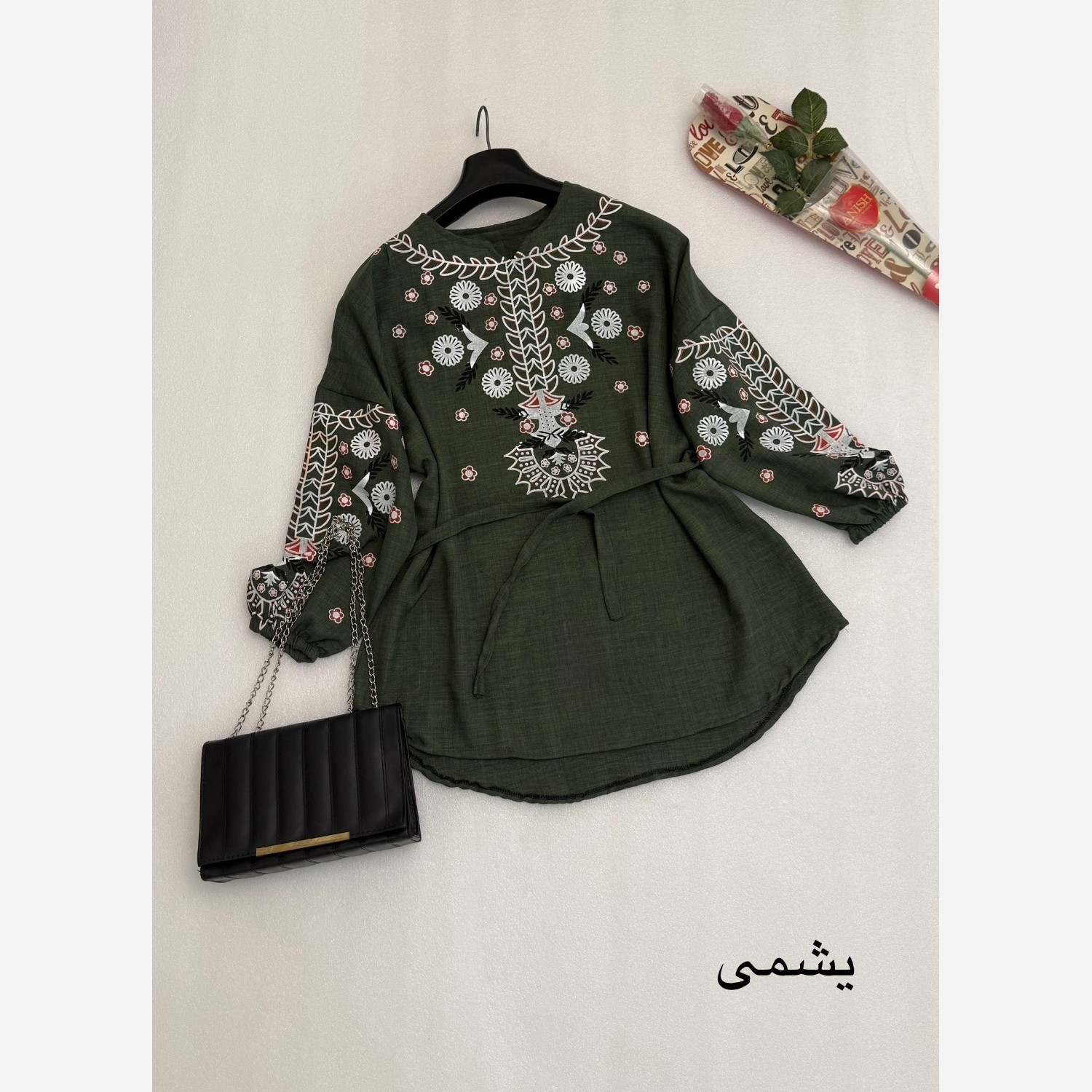 تونیک مانتویی زنانه جنس شانتون درجه یک مخصوص تابستان