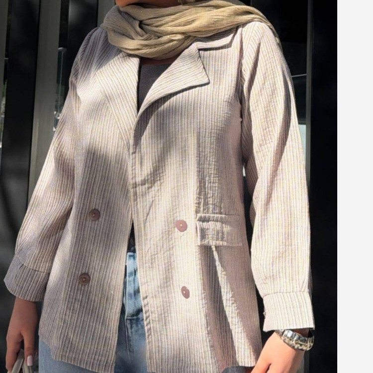 کت راه راه لنین زارا تابستانی دخترانه