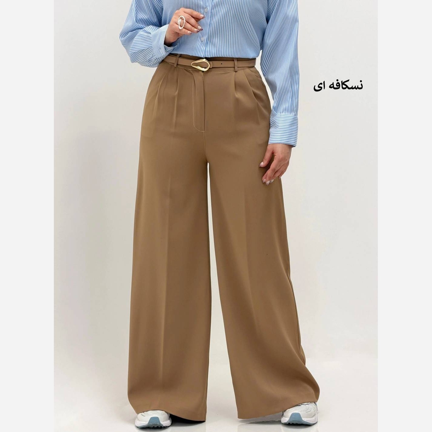 شلوار بگ کرپ دابل گرم بالا