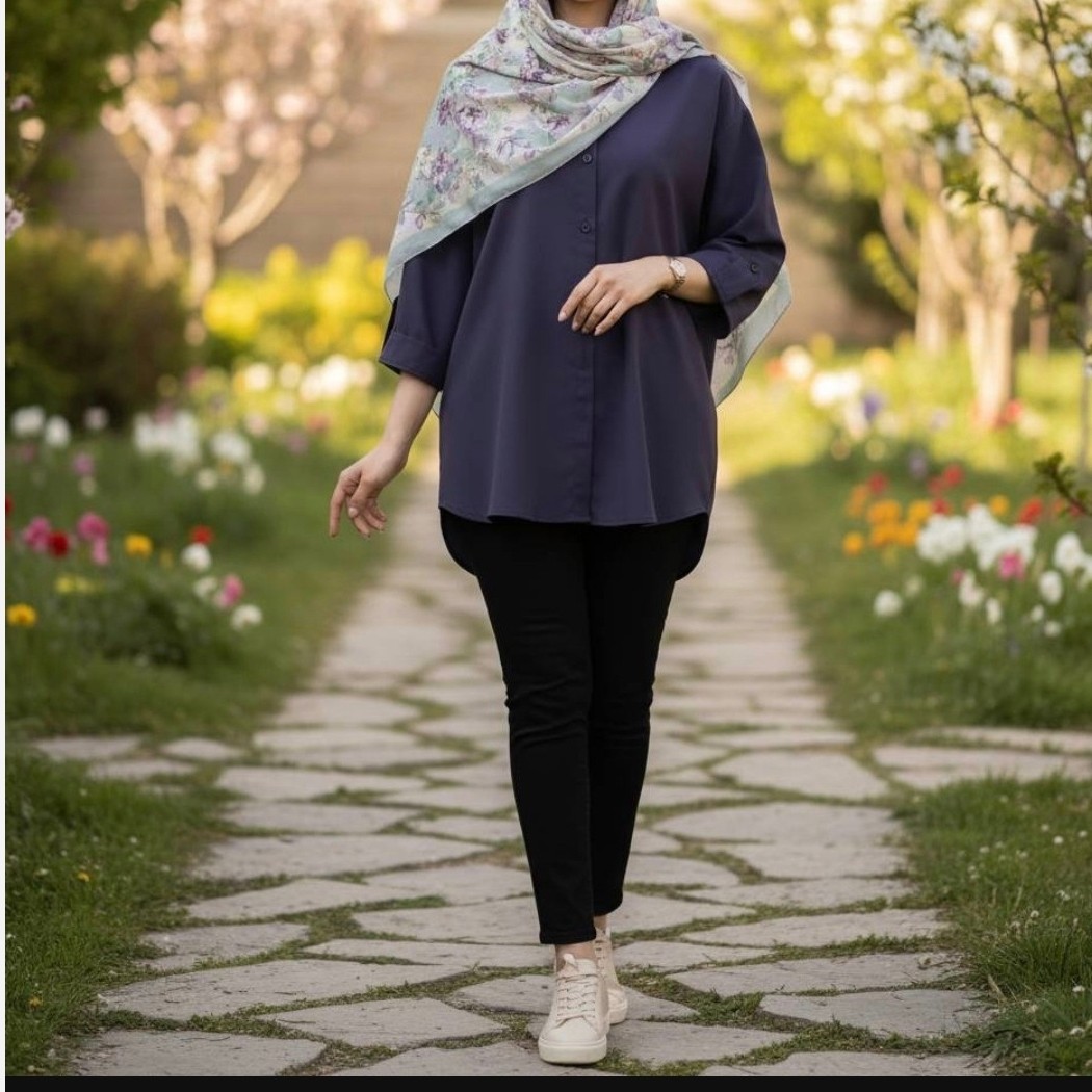 شومیز مانتویی تابستانی خنک داکرون درجه یک