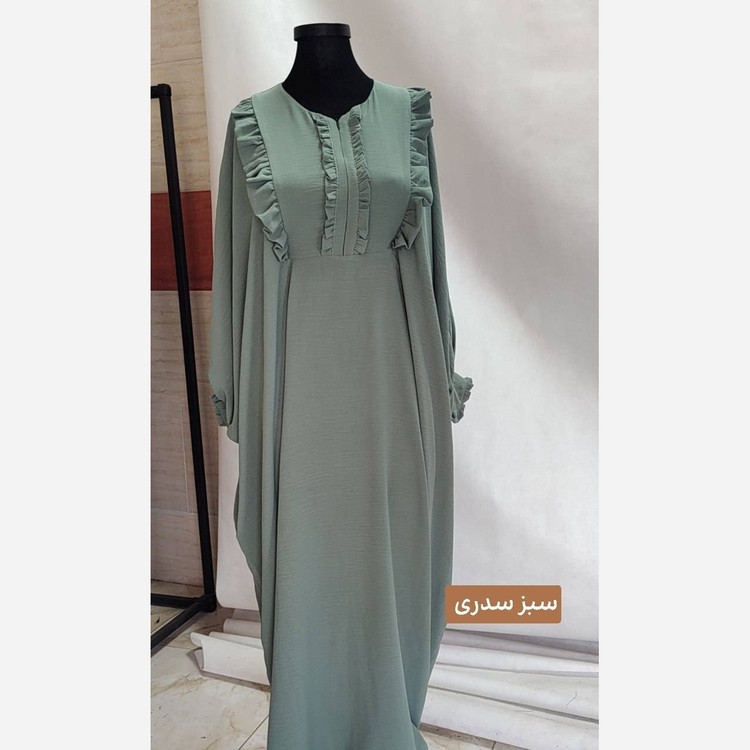 مانتو عبایی ابروبادی قواره بزرگ فری سایز 38 تا 58