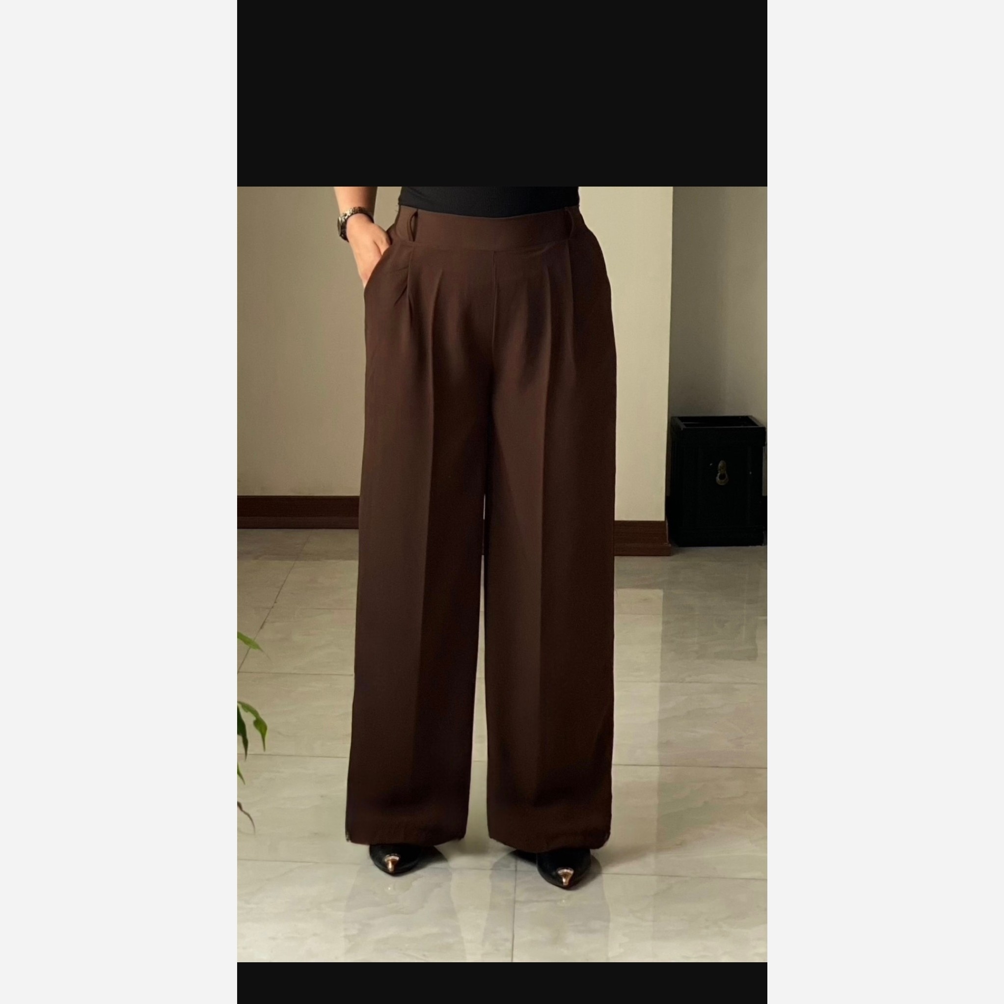 شلوار بگ کرپ مورگان درجه یک